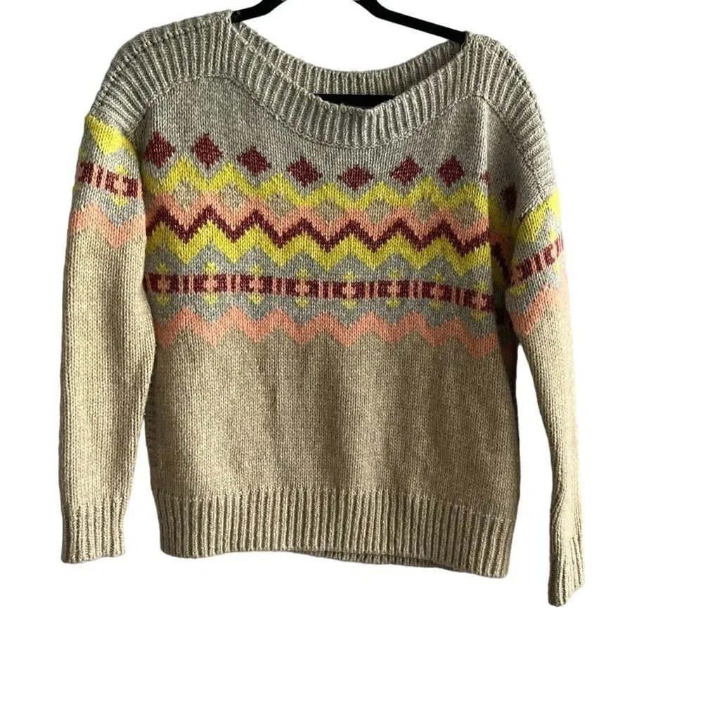 Victoria's Secret Cashmere Blend Fair Isle Sweater